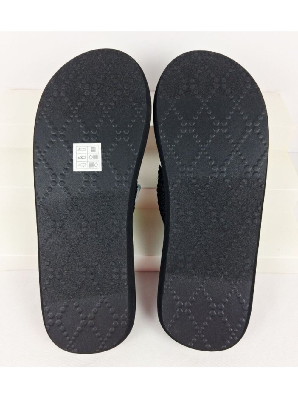 Skechers Cali Asana Hidden Valley Black Women's Thong Sandals - Size 10 NWOB - Picture 8 of 12